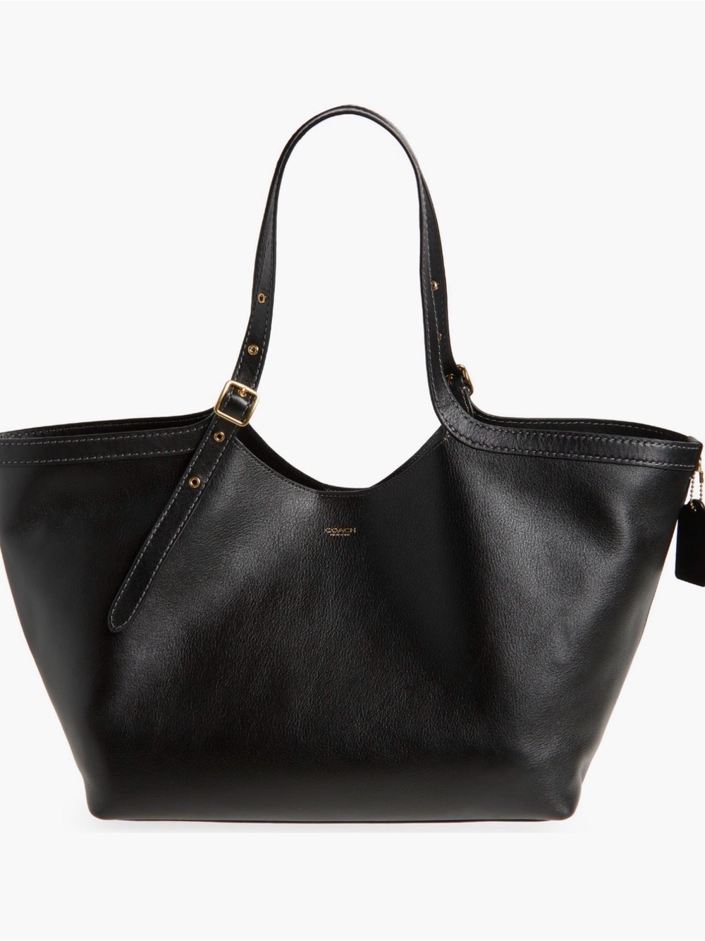 Coach Gramercy Tote - Black Leather with Original Dustbag